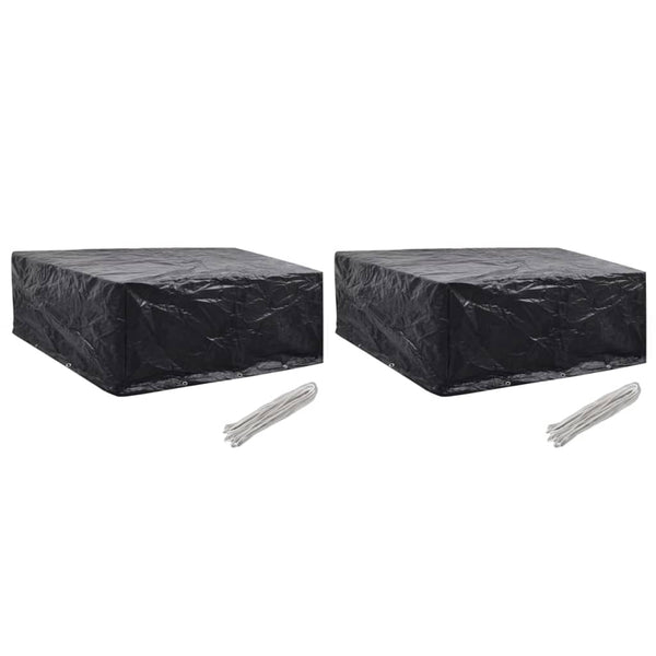 Garden Furniture Covers 2 Pcs 10 Eyelets 260X260x90 Cm Outdoor Furniture Covers
