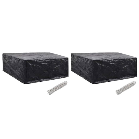 Garden Furniture Covers 2 Pcs 10 Eyelets 260X260x90 Cm Outdoor Furniture Covers
