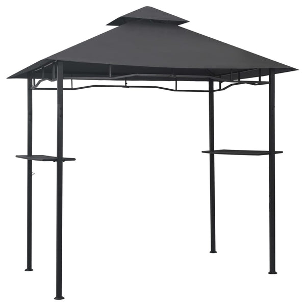 Vidaxl Bbq Gazebo 240X150x255 Cm Anthracite Steel Gazebos & Pergolas