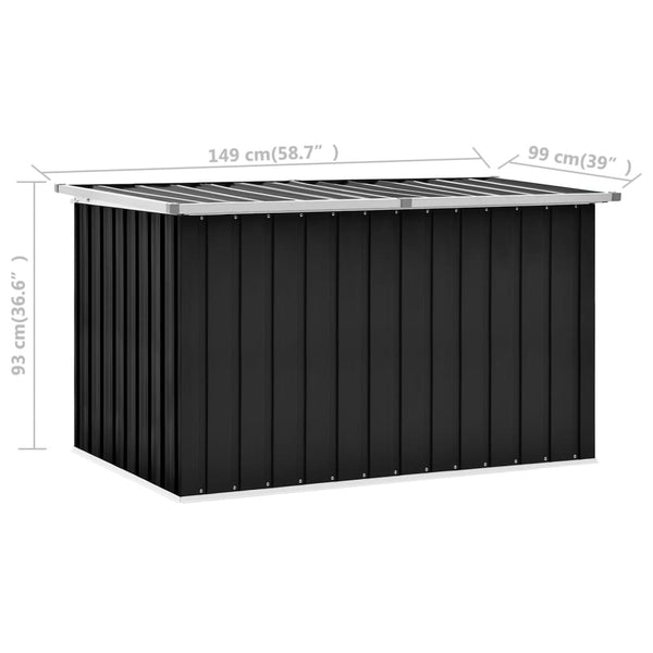 Garden Storage Box Anthracite 149X99x93 Cm
