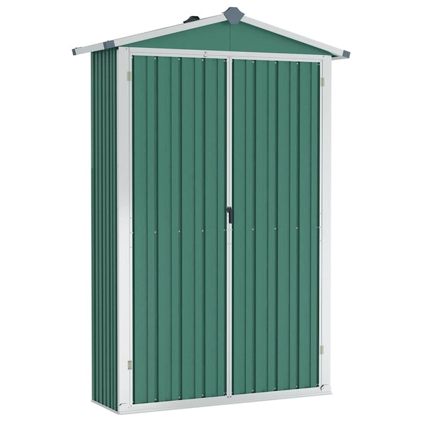 Vidaxl Garden Shed Green 116X45x175 Cm Galvanised Steel Sheds Summerhouses Carports