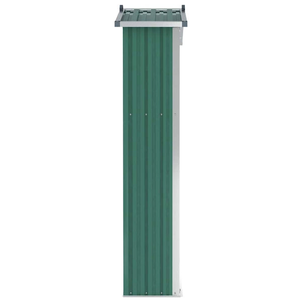Vidaxl Garden Shed Green 116X45x175 Cm Galvanised Steel Sheds Summerhouses Carports