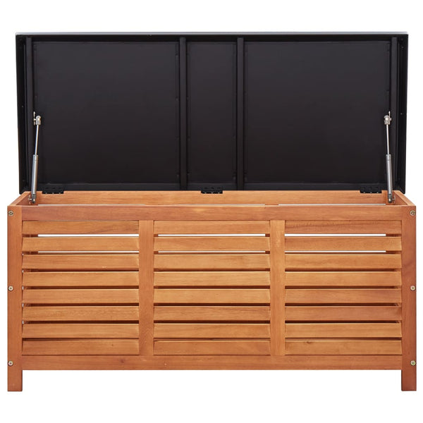Garden Storage Box 117X50x55 Cm Solid Eucalyptus Wood