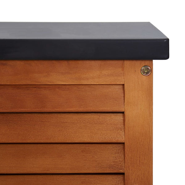 Garden Storage Box 150X50x55 Cm Solid Eucalyptus Wood