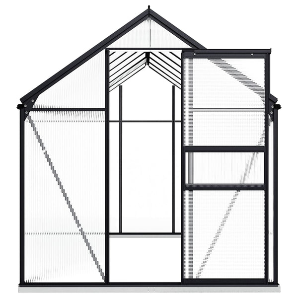 Greenhouse With Base Frame Anthracite Aluminium 8.17 M