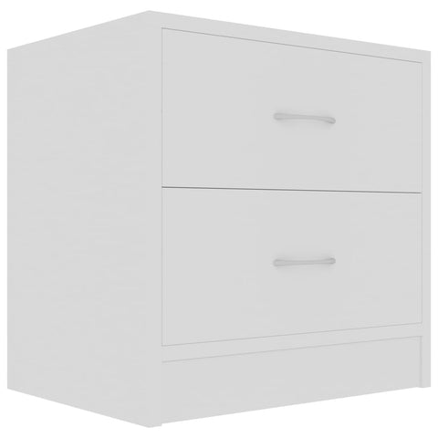 Bedside Cabinet White 40X30x40 Cm Engineered Wood