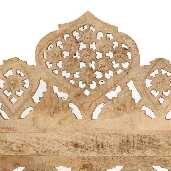 Vidaxl Hand Carved 5 Panel Room Divider 200X165 Cm Solid Mango Wood Screens & Room Dividers