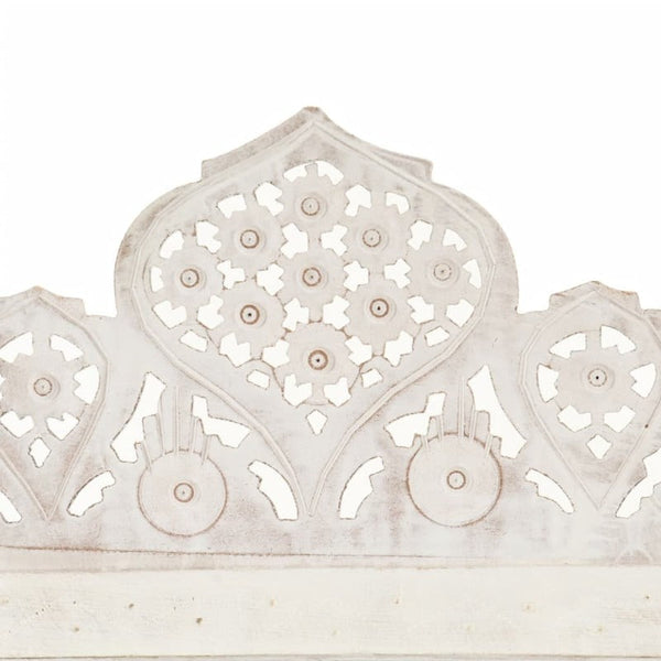 Screens & Room Dividers Hand Carved 4 Panel Room Divider White 160X165 Cm Solid Mango Wood
