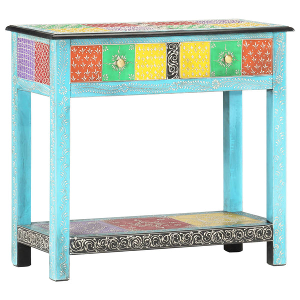Hand Painted Console Table 80X35x75 Cm Solid Mango Wood Tables