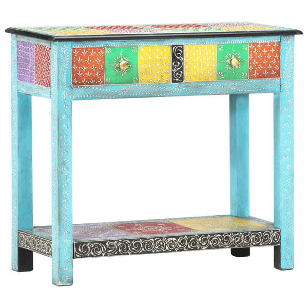 Hand Painted Console Table 80X35x75 Cm Solid Mango Wood Tables