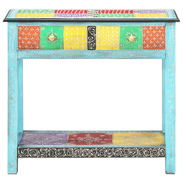 Hand Painted Console Table 80X35x75 Cm Solid Mango Wood Tables