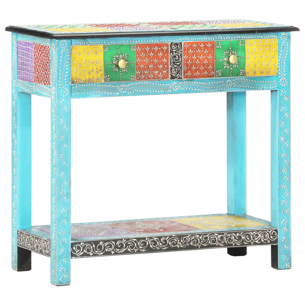 Hand Painted Console Table 80X35x75 Cm Solid Mango Wood Tables