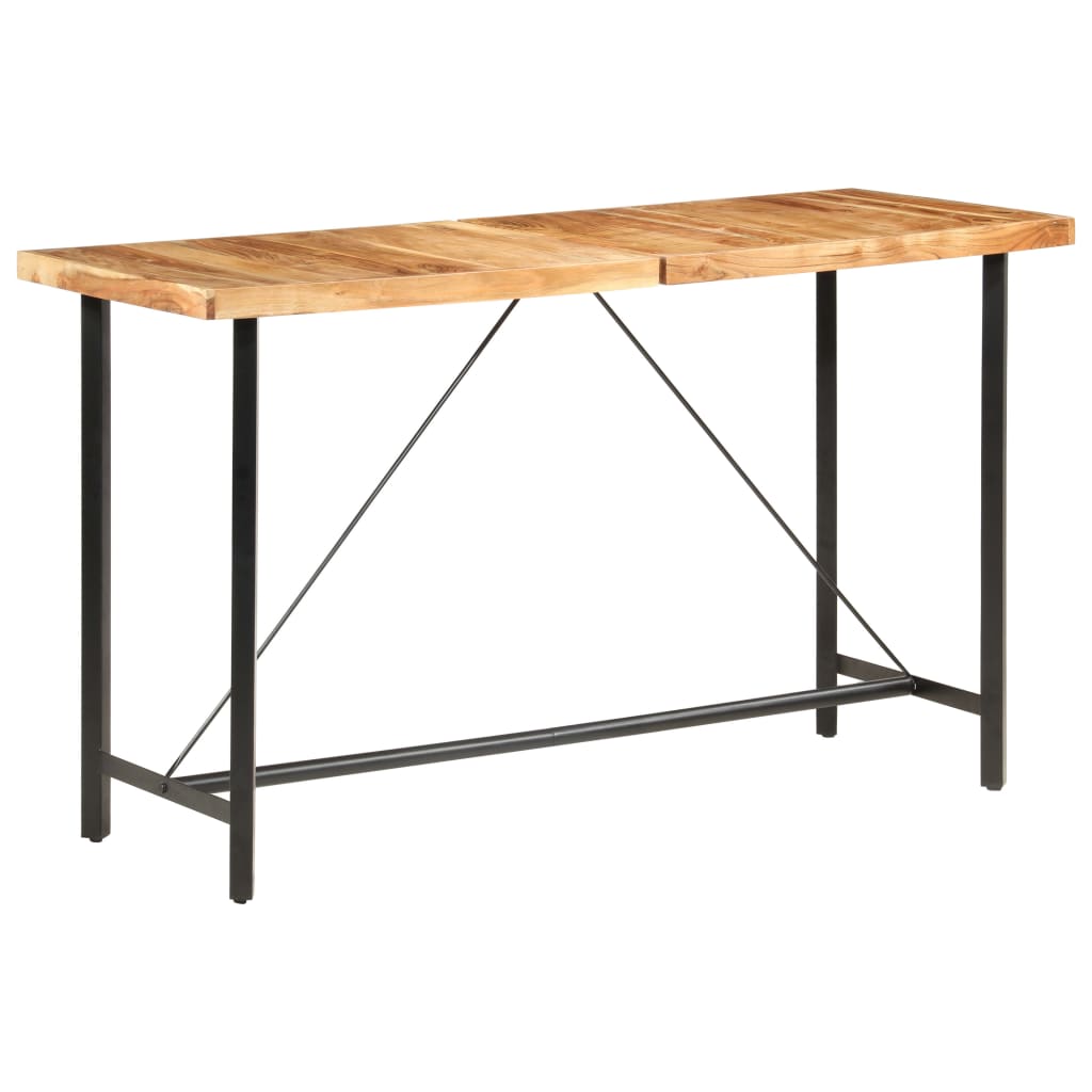 Bar Table 180X70x107 Cm Solid Acacia Wood Bar Tables