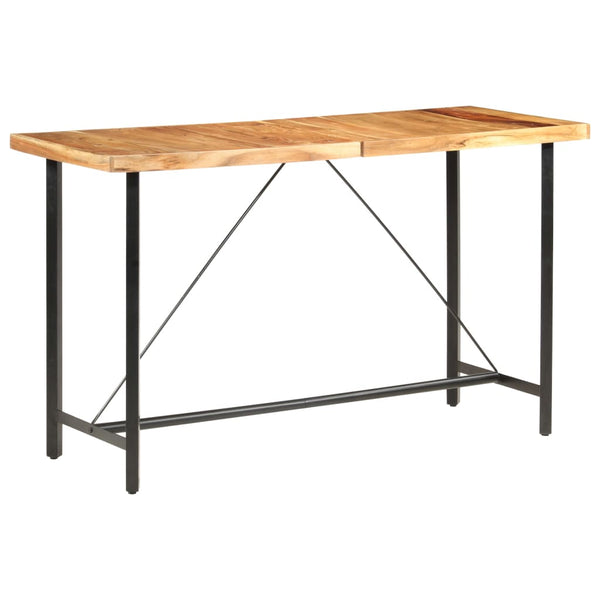 Bar Table 180X70x107 Cm Solid Acacia Wood Bar Tables