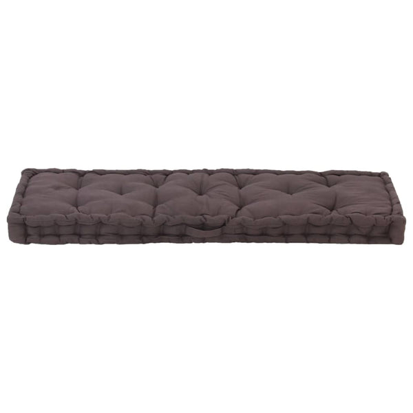 Vidaxl Pallet Floor Cushion Cotton 120X40x7 Cm Anthracite Patio Furniture Cushions & Pads