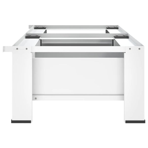 Vida Xl Double Washing And Drying Machine Pedestal With Drawers White Placeholder