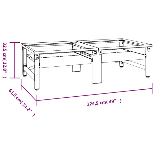 Vidaxl Washing And Drying Machine Pedestal With Pull Out White Shelves