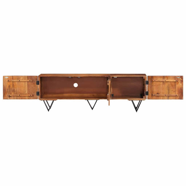 Vidaxl Tv Cabinet 140X30x46 Cm Solid Wood Mango Tv Stands & Entertainment Units
