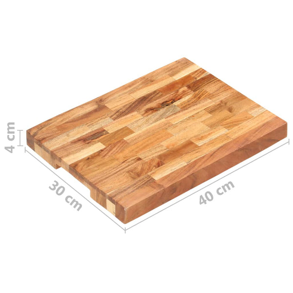 Chopping Board 40X30x4 Cm Solid Acacia Wood Cutting Boards