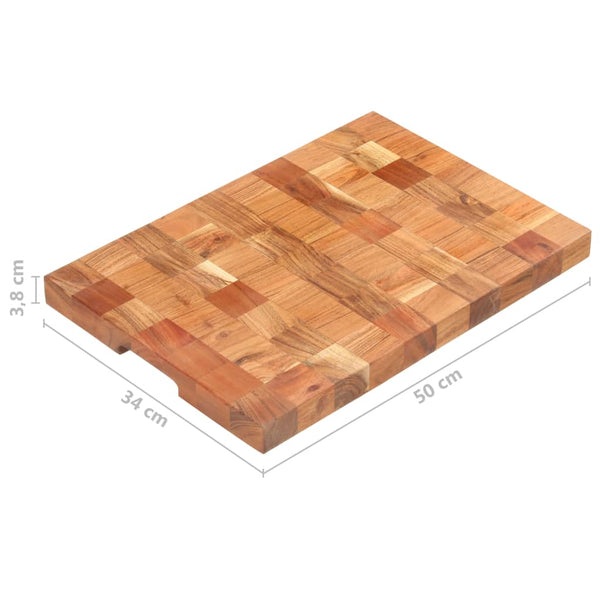 Chopping Board 50X34x3.8 Cm Solid Acacia Wood Cutting Boards