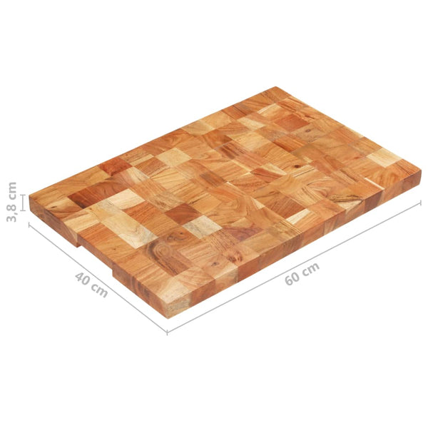 Chopping Board 60X40x3.8 Cm Solid Acacia Wood Cutting Boards