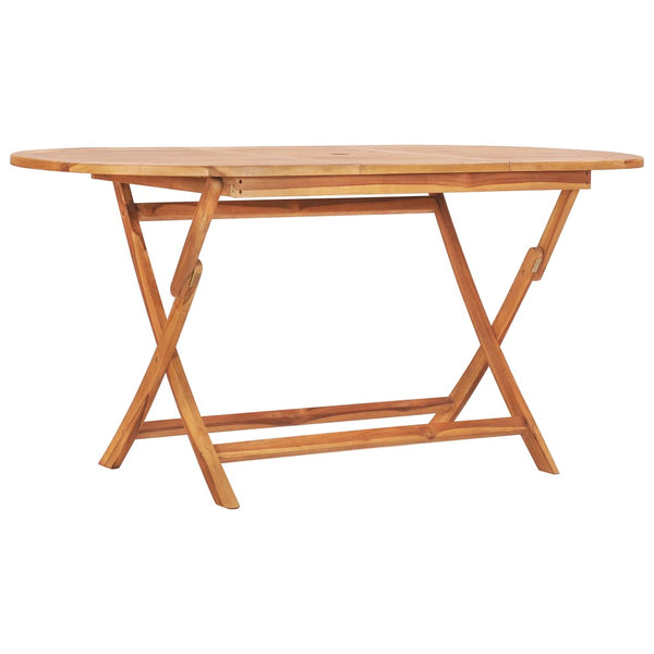 Folding Garden Table Solid Teak Wood Patio & Garden Tables