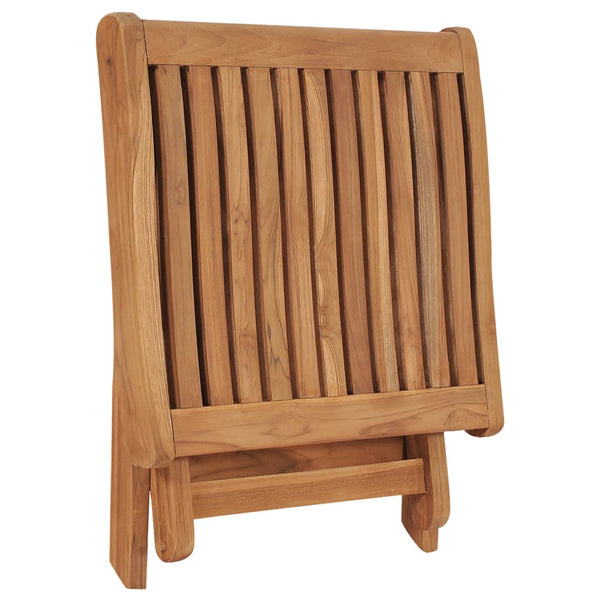 Patio Chairs Folding Footrest 46.5X49x41.5 Cm Solid Teak Wood