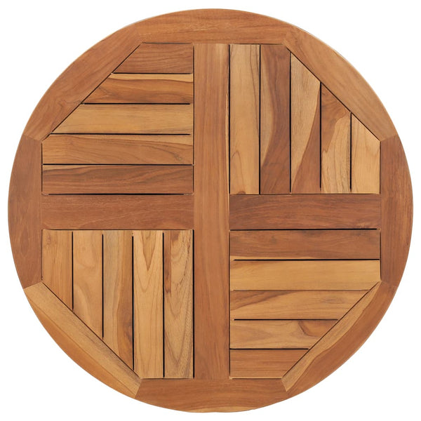 Vidaxl Table Top Solid Teak Wood Round 2.5 Cm 70 Tabletop & Shelf Décor