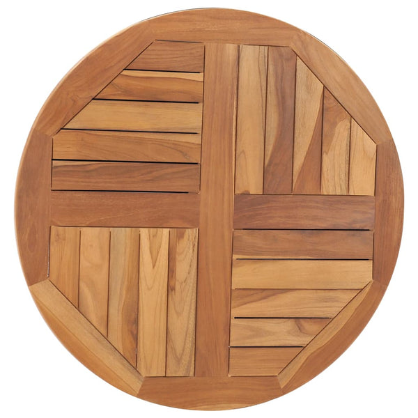 Vidaxl Table Top Solid Teak Wood Round 2.5 Cm 70 Tabletop & Shelf Décor