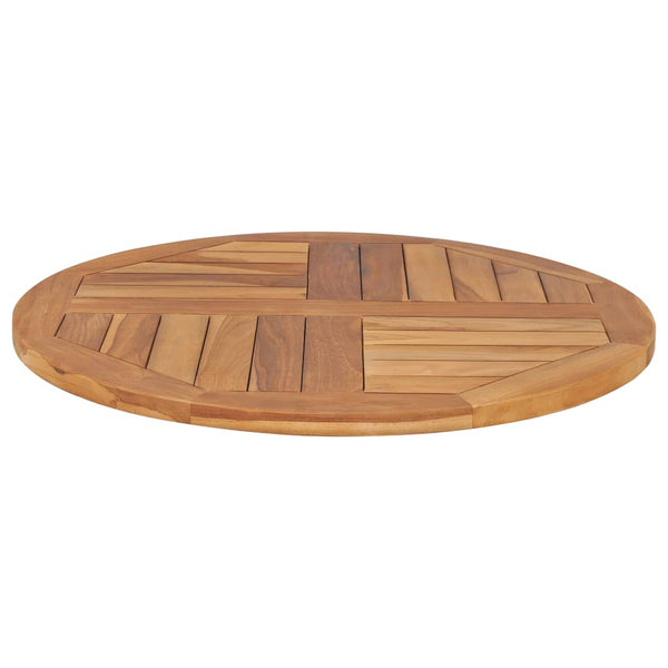 Vidaxl Table Top Solid Teak Wood Round 2.5 Cm 70 Tabletop & Shelf Décor
