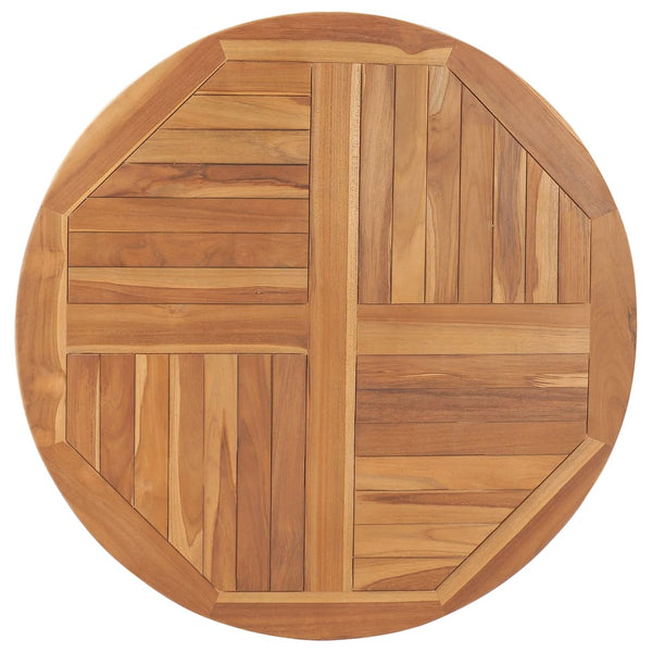 Vidaxl Table Top Solid Teak Wood Round 2.5 Cm 90 Tabletop & Shelf Décor