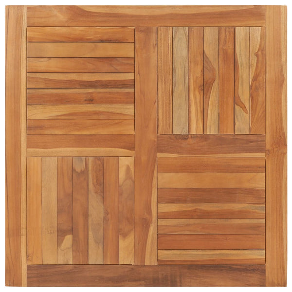 Vidaxl Table Top Solid Teak Wood Square 90X90x2.5 Cm Tables