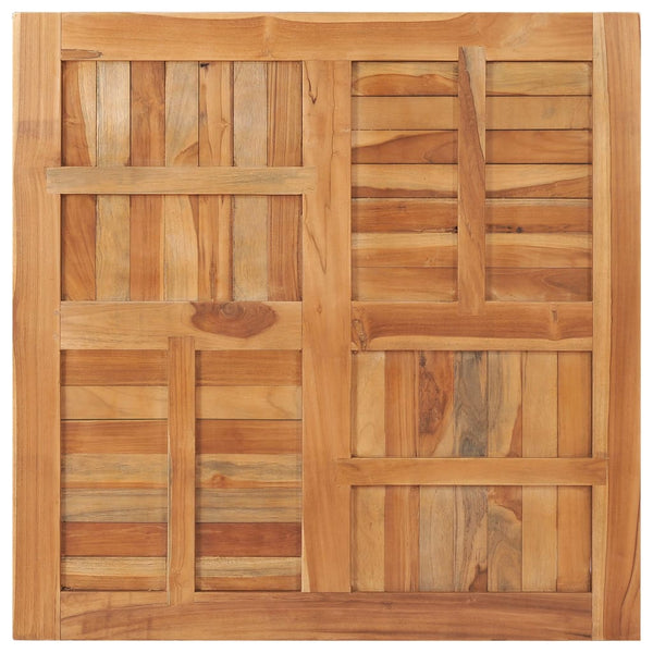 Vidaxl Table Top Solid Teak Wood Square 90X90x2.5 Cm Tables