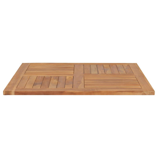 Vidaxl Table Top Solid Teak Wood Square 90X90x2.5 Cm Tables