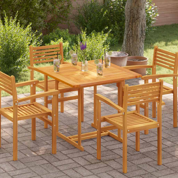 Vidaxl Table Top Solid Teak Wood Square 90X90x2.5 Cm Tables