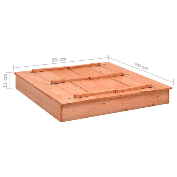 Vidaxl Sandbox Firwood 95X90x15 Cm Sandpit Toys