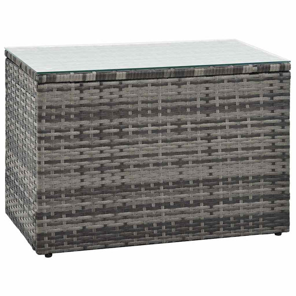 Vidaxl 5 Piece Garden Lounge Set With Cushions Poly Rattan Grey Other Patio & Garden Furniture