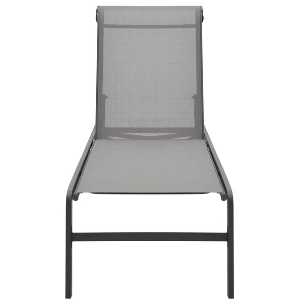 Vidaxl Sun Loungers 2 Pcs With Table Textilene And Steel Other Patio & Garden Furniture