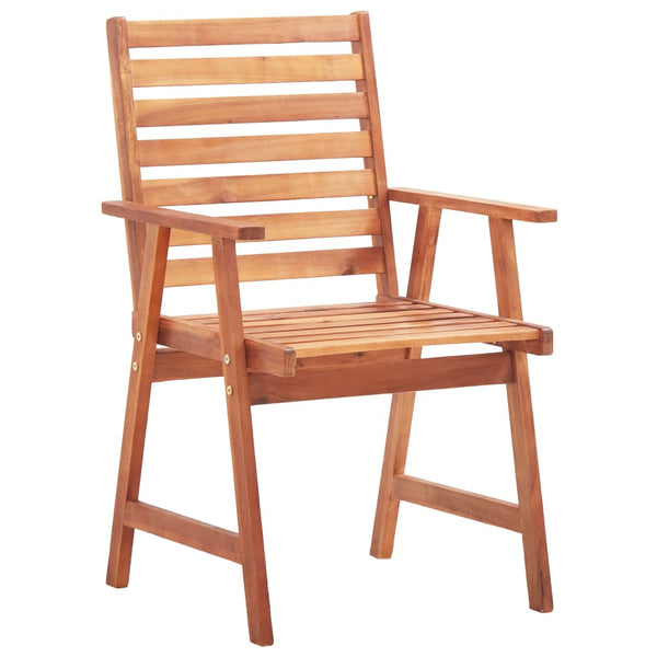 Outdoor Dining Chairs 4 Pcs Solid Acacia Wood Patio Chairs