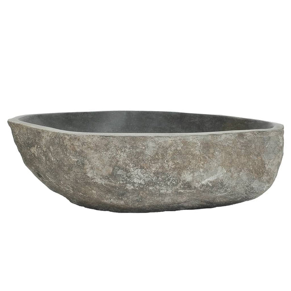 Vidaxl Basin River Stone Oval (45 53)X(34 41) Cm Bathroom Sinks