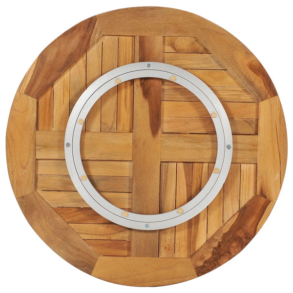 Tables Rotating Table Disk Solid Teak Wood