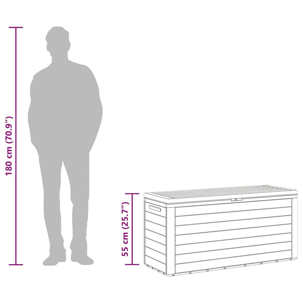 Vidaxl Garden Storage Box Brown 78X44x55 Cm Storage Boxes