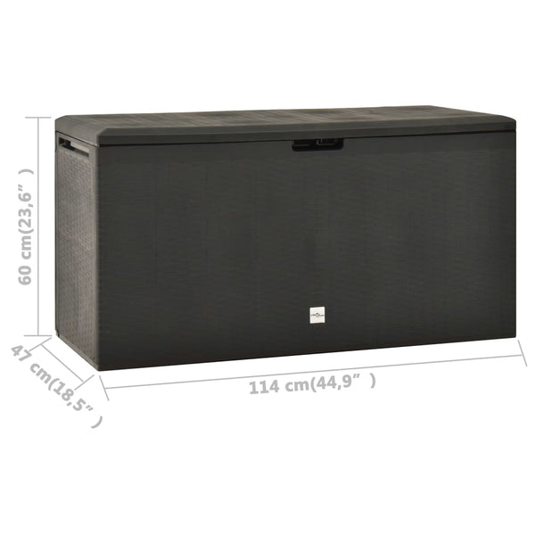 Storage Deck Boxes Garden Storage Box Anthracite 114X47x60 Cm