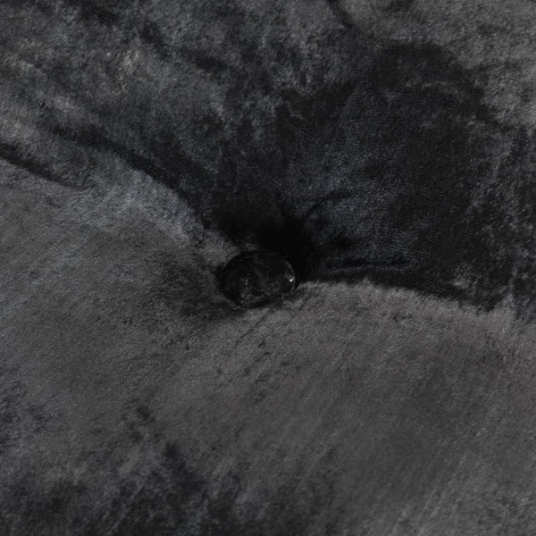 Round Pouffe Velvet 40X20 Cm Anthracite Ottomans Footstools & Poufs