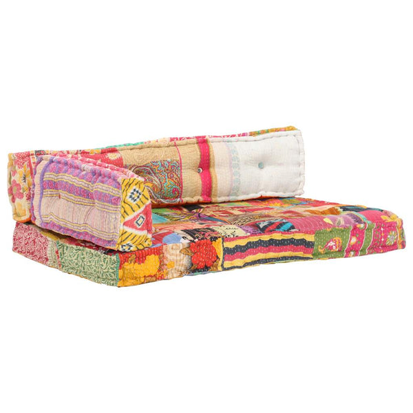 Vidaxl Pallet Sofa Cushion Multicolour Fabric Patchwork Cushions & Decorative Pillows