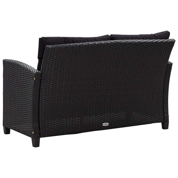 Vidaxl 6 Piece Garden Sofa Set With Cushions Poly Rattan Black Other Patio & Garden Furniture