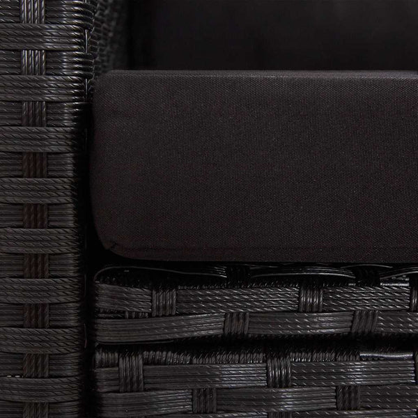 Vidaxl 6 Piece Garden Sofa Set With Cushions Poly Rattan Black Other Patio & Garden Furniture
