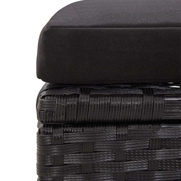 Vidaxl 6 Piece Garden Sofa Set With Cushions Poly Rattan Black Other Patio & Garden Furniture