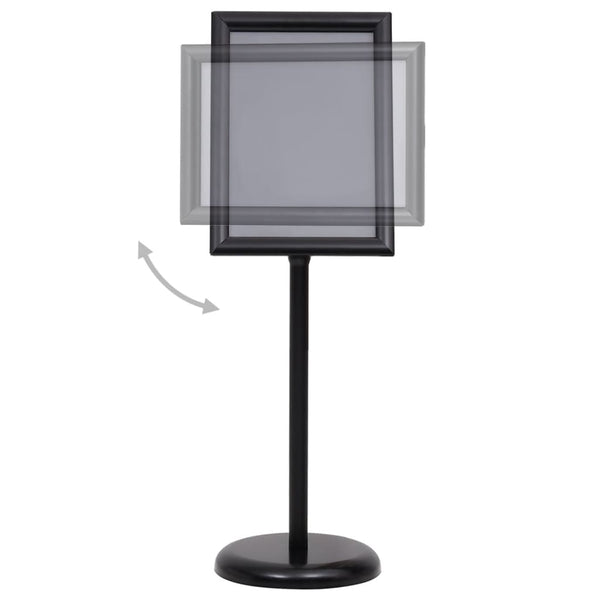 Restaurant Signs A3 Pedestal Poster Stand Black Aluminium Alloy