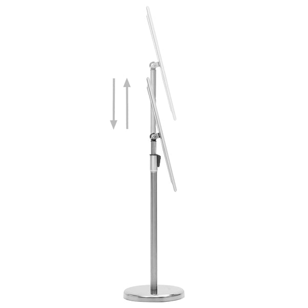 A3 Pedestal Poster Stand Silver Aluminium Alloy Restaurant Signs